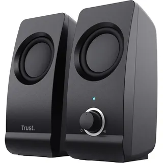 Trust Remo 2.0 PC Lautsprecher Boxen 16 W (8 W RMS), 3,5 mm Audioanschluss, Stromversorgung über USB, Kompaktes Soundsystem, Stereo Lautsprecherse...