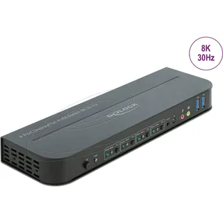 DeLock DisplayPort 1.4 KVM Switch 8K mit USB 3.0 und Audio