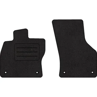 Motohobby Fußmatten Velours Autoteppich passend für SEAT ATECA vorne schwarz
