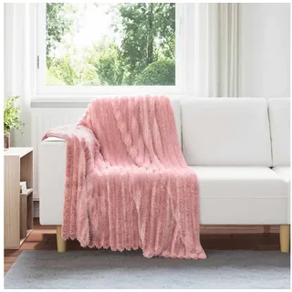 vidaXL Bettüberwurf 150 x 130 cm Rosa