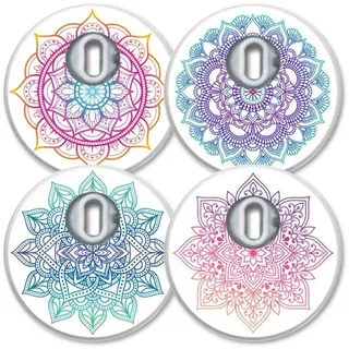 MySweetStitch 4 Sensor-Sticker für Freestyle Libre 3/3 Plus Mandala