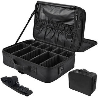 iceagle Kosmetikkoffer Kosmetiktasche, Kosmetikkoffer Große Kapazität Make Up Organizer (Hochwertiges Oxford-Gewebe, Stabiler Reißverschluss) schwarz