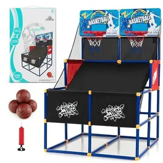 Costway Arcade Basketballkorb Schwarz 140 cm
