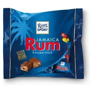 Ritter-Sport Minischokolade Jamaica Rum, Knusperstück, 12 Stück