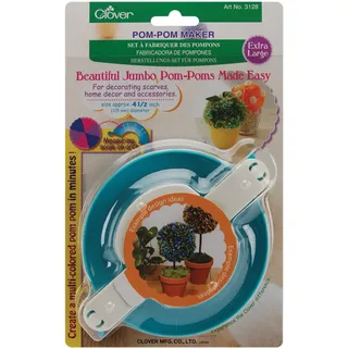 - Clover Pom Pom Maker, Extra Groß, 11,5 cm, 3128, (3er-Pack)