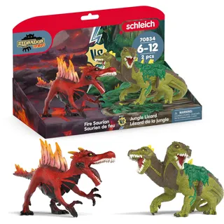 Schleich Eldrador Feuersaurier vs. Dschungelechse 70834
