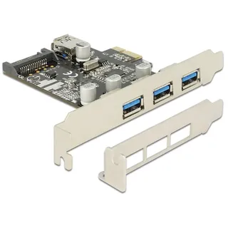 DeLock PCI Express Karte > 3 x extern + 1 x intern USB 3.0