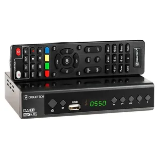 Cabletech DVB-T2 H.265 HEVC Decoder URZ0336 - Schwarz