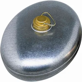 Alpfa Wärmflasche aus Zink in Farbe silber, 26,5x19,5x11,5 cm