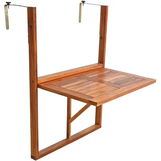 Estexo Balkontisch Hängetisch Balkonhängetisch Klappbar Klapptisch Balkon Tisch Holz