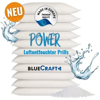 Bluecraft 10x 1kg Luftentfeuchter Prills Nachfüllpack im Vliesbeutel