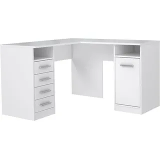 OEM Eckschreibtisch Tolede Weiß