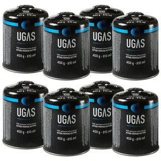 GORANDO 8 x Gaskartusche Butan/Propan - 450g - Universal Gas