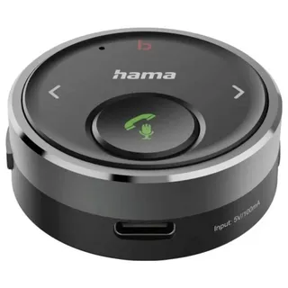 Hama Bluetooth-Receiver für Kfz 3,5-mm-Stecker Sprachsteuerung Freisprechen