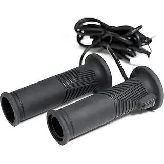 Koso Heizgriffe HG-17 22mm 7/8 Zoll + 25,4mm 1 Zoll L 130mm mit integriertem Schalter schwarz