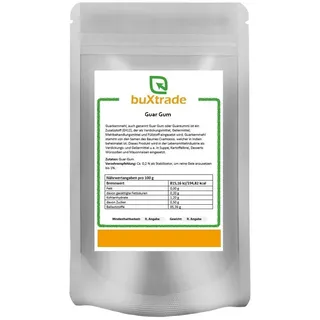 buXtrade Guar Gum Guarkernmehl 1 kg Pulver