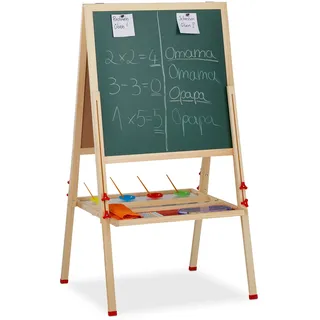 Relaxdays Standtafel Kinder mit Whiteboard 122-160 x 65 x 69 cm