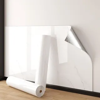 ByteRunning Fliesenaufkleber Marmor,fliesenaufkleber Bad wasserfest,Klebefliesen Wasserfest,deckenpaneele feuchtraum,Verdickt,Wasserdicht Und DIY-Panel,Für Wanddecken Renovierung Hintergrund Ersatz