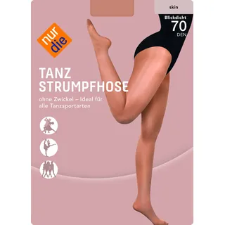 NUR DIE Kinder Tanzstrumpfhose 1 Stück | 134-140 (II) | Skin (ND-4008)