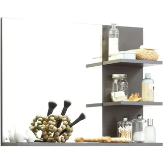 trendteam Spiegel Badezimmerspiegel Badspiegel Indy mit Ablageflächen beige Badmöbelserien Badmöbel