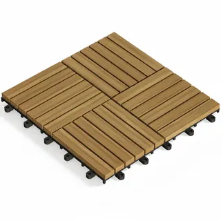 Casaria DEUBA® Holzfliese Stecksystem Quattro Mosaik