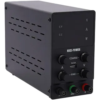 CHIMHOON Regelbares DC Labornetzgerät, Regelbares Stabilisiert Schaltnetzteil, 0-30V 0-10A Labornetzteil Netzgerät, Power, Supply, Für Labore, Schulen, Fabriken und Zuhause