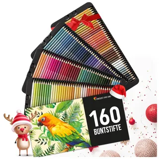 Zenacolor - 160 Buntstifte für Erwachsene und Kinder - Hochwertiges Farbstifte Set Malen, Zeichnen und Skizzieren