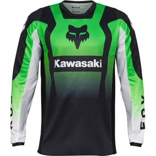 Fox 180 Kawasaki Motocross Jersey, grün, Größe L für Männer
