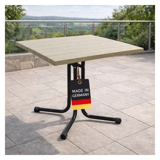 Gardissimo Gartentisch Klapptisch 70 x 70 x 31 cm Beige