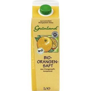 Grünland Bio Orangensaft Pfandfrei 8 x 1 l (8 l)