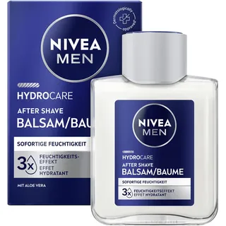 NIVEA MEN Hydrocare After Shave Balsam, beruhigendes After Shave für Männer, Hautpflege nach der Rasur mit Aloe Vera und Pro-Vitamin B5 (100 ml)
