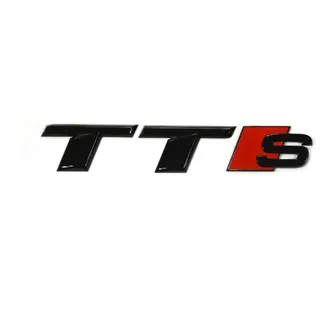 Audi TTS schwarz Tuning Exclusive Black Edition Aufkleber Emblem