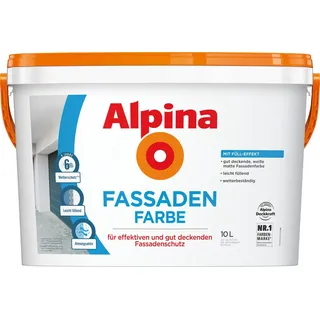 Alpina Fassadenfarbe weiß matt 10 l