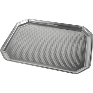 Papstar Einweg-Servierplatten Aluminium 26,0 x 3,5 cm 5 St. Silber