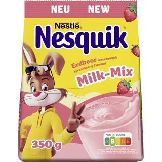 Nestlé Nestle NESQUIK Erdbeer, Getränkepulver mit Erdbeergeschmack, 1er Pack (1x350g)