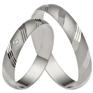 Firetti Trauring Schmuck Geschenk Gold 375 Hochzeit Ehering "LIEBE", Made in Germany, wahlweise mit oder ohne Brillanten goldfarben|silberfarben 52