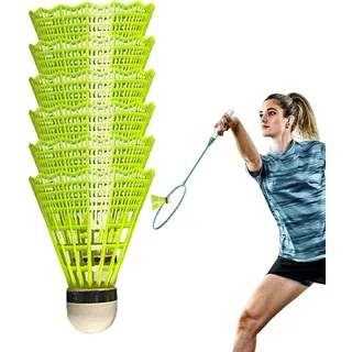 Federbälle Badminton Bälle Kunststoff Badminton Federbälle Badminton Bälle Naturfederbälle Federball Shuttle Federbälle Nylon Badminton Bälle Für Anfänger Badmintonbälle Für Sport, Training, Bewegung