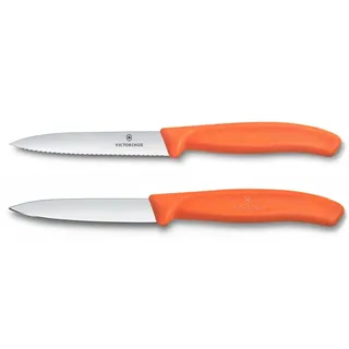 Victorinox Swiss Classic Gemüsemesser 10 cm 2-tlg. orange