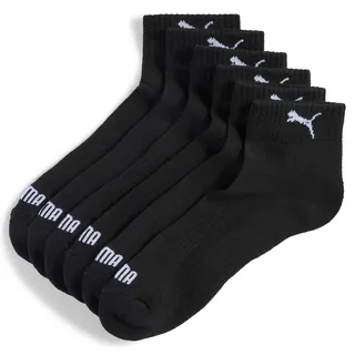 Puma Cushioned Quarter Socken 3-Paar Schwarz 43-46