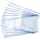 20234 Buchumschläge 27 5 x 54 cm HERMÄX Classic 10 Stück Buchhüllen mit Beschriftungsetikett Kantenschutz aus abwischbarer Polypropylen-Folie Buchschoner Set für Schulbücher transparent
