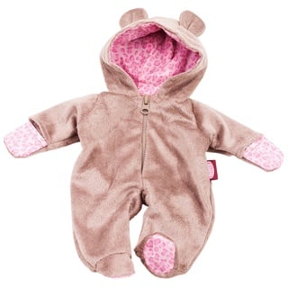 Götz 3402821 Onesie Teddy - Einteiliger Overall Puppenbekleidung Gr. L - 1-teiliges Bekleidungs- und Zubehörset für Babypuppen von 48 - 50 cm