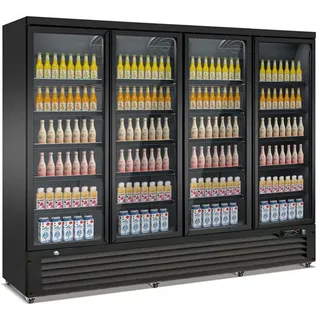 CombiSteel Gastro Flaschenkühlschrank Kühlschrank Gewerbekühlschrank 2025 L 2508x710x1997mm Schwarz