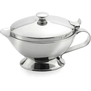 Weis Thermosauciere mit Griff aus Edelstahl in der Farbe Silber, Maße: 19,5cm x 12,5cm x 13cm, 15840