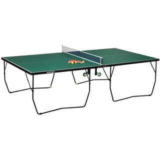 sportnow Tischtennisplatte Klappbar mit Netz Rollen Stahl 274 x 152,5 x76cm