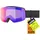 pwdr FM Skibrille black Matt Supravision Green-Clear/CAT2