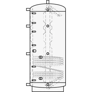 ETA Schichtpufferspeicher SPS 825 Solarregister 2,5m2, bis 3 bar, und 95 Grad C