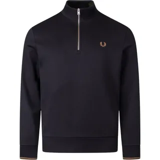 Fred Perry Half Zip Pullover Herren - Schwarz - L