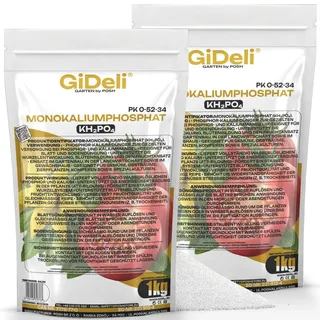 Posh Monokaliumphosphat 2kg MKP Phosphor Kalium P-K Dünger Blühbooster Blüte GiDeli