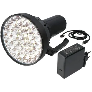 Imalent MS32 LED Taschenlampe mit 200.000 Lumen, 1.618 Meter Leuchtweite, 32 Stück CREE XHP70.2, mit neuem Kühlsystem, inkl. Li-Ion Akkupack