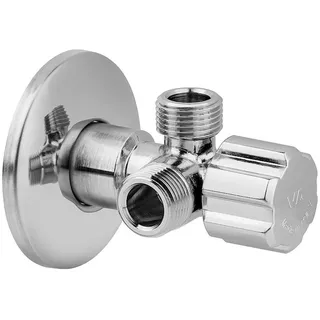 binoa Doppel-Eckventil DN15 (1/2'') 2x Anschluss DN10 (3/8'')